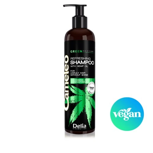 Šampon za kosu sa pantenolom i uljem konoplje za neposlušnu kosu CAMELEO GREEN 250 ml - DELIA