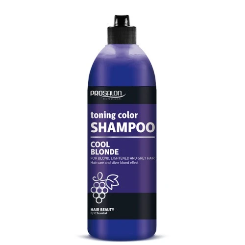 Toner kolor šampon za blajhanu, farbanu i prirodno plavu kosu sa efektom protiv žutih tonova - COOL BLONDE - PROSALON 500g