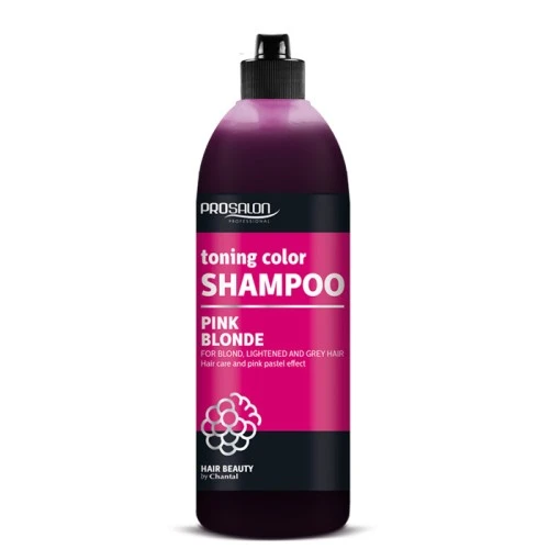 Toner kolor šampon za plavu,farbanu i kosu za toniranje kose u pink nijansu - PINK BLONDE - PROSALON 500ml