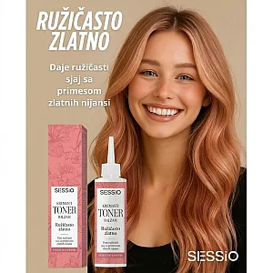 Kremasti Rose Gold toner za kosu Sessio 100ml