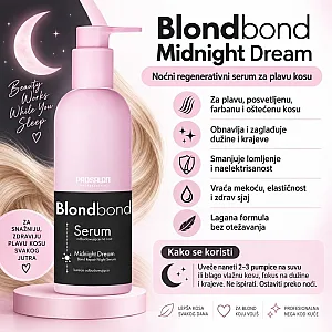 Noćni serum za oporavak plave i oštećene kose Blondbond Midnight Dream 200 ml