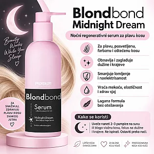 Noćni serum za oporavak plave i oštećene kose Blondbond Midnight Dream 200 ml
