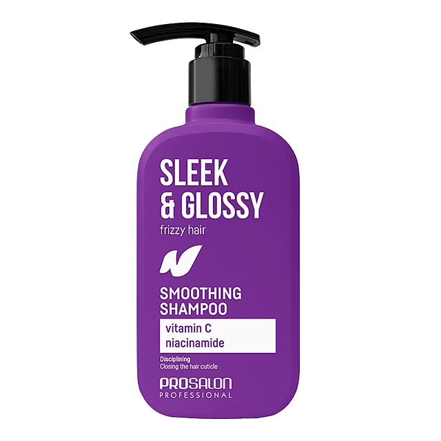 SLEEK& GLOSSY- Šampon za sjajnu kosu sa vitaminom C i niacinamidom 375ml | Prosalon | Kozmo Online SLEEK& GLOSSY- Šampon za sjajnu kosu sa vitaminom C i niacinamidom 375ml | Prosalon | Kozmo Online