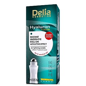 HYALURON FUSION Roll-on sa hijaluronskom kiselinom i kofeinom za područje oko očiju sa lifting efektom 15 ml - DELIA HYALURON FUSION Roll-on sa hijaluronskom kiselinom i kofeinom za područje oko očiju sa lifting efektom 15 ml - DELIA