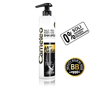 Šampon sa keratinom za izuzetno oštećenu i suvu kosu bez soli CAMELEO BB - ANTI DAMAGE 250 ml - Delia