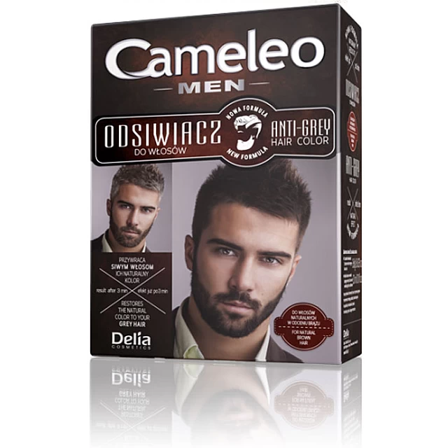 Farba protiv sedih za muškarce, braon boja CAMELEO | DELIA Cosmetics | Kozmo Farba protiv sedih za muškarce, braon boja CAMELEO | DELIA Cosmetics | Kozmo