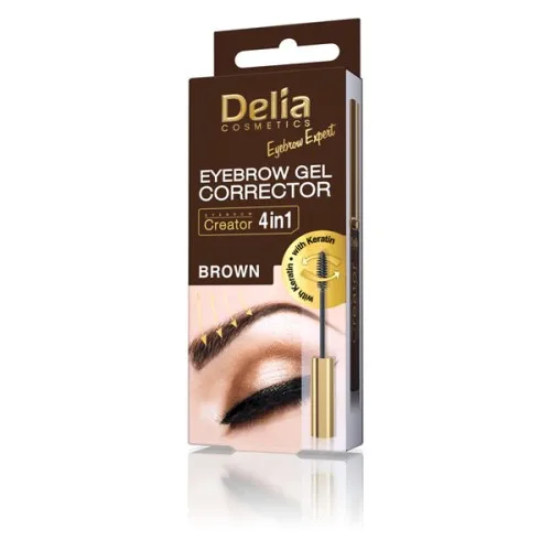 Korektor gel za obrve braon 7 ml - DELIA 
