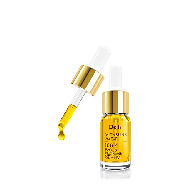 Serum za lice i vrat sa vitaminima E, A i F za revitalizaciju 10 ml | DELIA Cosmetics | Kozmo