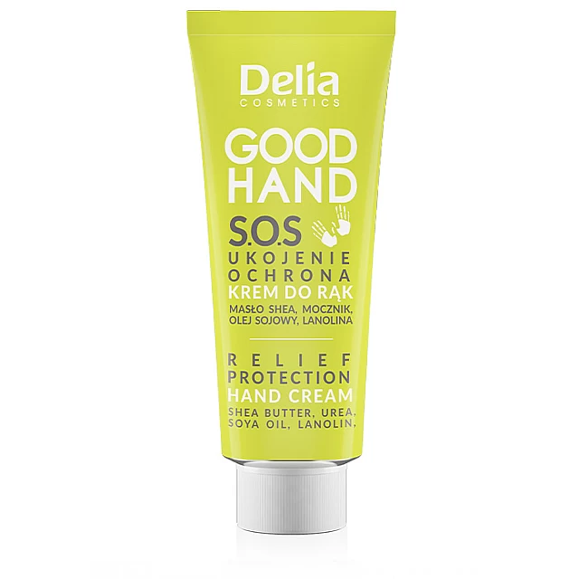 GOOD HAND Krema za ruke sa pantenolom, lanolinom, ši puterom i sojinom uljem protiv iritacija 75 ml | DELIA Cosmetics | Kozmo GOOD HAND Krema za ruke sa pantenolom, lanolinom, ši puterom i sojinom uljem protiv iritacija 75 ml | DELIA Cosmetics | Kozmo