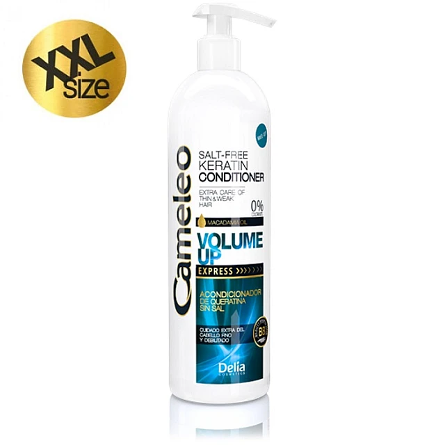 CAMELEO BB - VOLUME UP - Balzam sa keratinom i uljem makadamije za tanku i slabu kosu XXL 500ml | DELIA Cosmetics | Kozmo