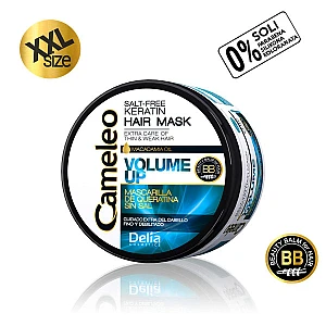 CAMELEO BB - VOLUME UP - Maska sa keratinom i uljem makadamije za tanku i slabu kosu XXL 500ml CAMELEO BB - VOLUME UP - Maska sa keratinom i uljem makadamije za tanku i slabu kosu XXL 500ml