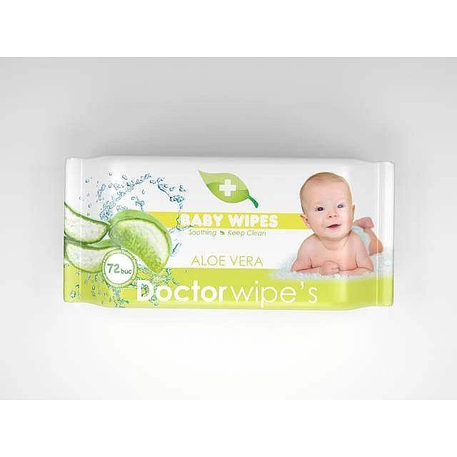 DR. WIPES - Vlažne maramice sa ekstraktom aloja vere DR. WIPES - Vlažne maramice sa ekstraktom aloja vere