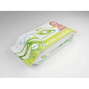 DR. WIPES - Vlažne maramice sa ekstraktom aloja vere sa poklopcem