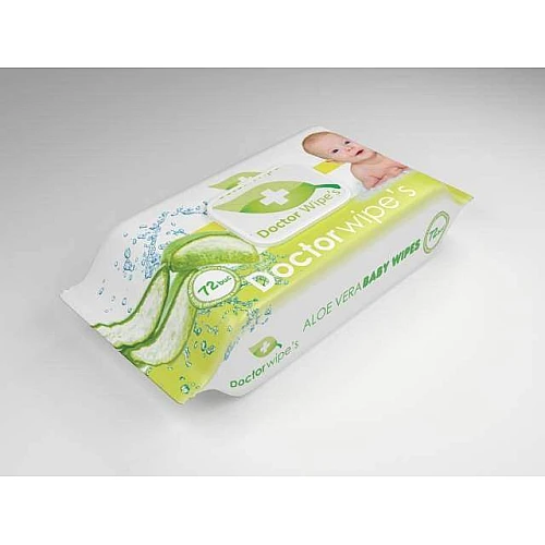 DR. WIPES - Vlažne maramice sa ekstraktom aloja vere sa poklopcem