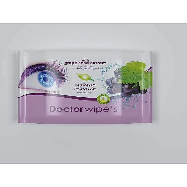 DR. WIPES - Vlažne maramice za skidanje šminke sa ekstraktom grožđa DR. WIPES - Vlažne maramice za skidanje šminke sa ekstraktom grožđa