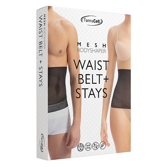 Steznik za zatezanje stomaka, mrežom i podrškom za leđa MESH BODYSHAPER 605RS - FARMACELL Steznik za zatezanje stomaka, mrežom i podrškom za leđa MESH BODYSHAPER 605RS - FARMACELL