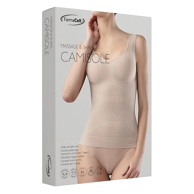 Majica na bretele za mršavljenje i zatezanje stomaka MASSAGE & SHAPE 342 - FARMACELL