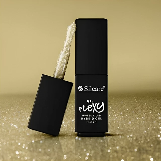 Flexy Hybrid Gel Trajni gel lak za nokte UV/LED - FLASH LIGHT GOLD 5902560556483| SILCARE | KOZMO Flexy Hybrid Gel Trajni gel lak za nokte UV/LED - FLASH LIGHT GOLD 5902560556483| SILCARE | KOZMO