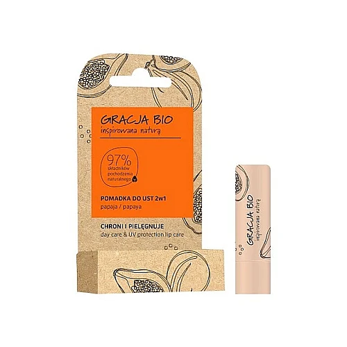 Labelo za usne Bio 97% Papaja  Vegan 5g GRACJA