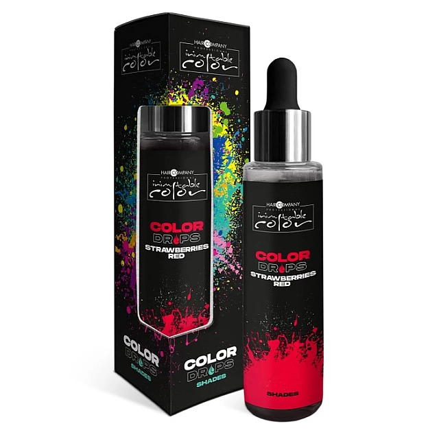 Inimitable Color Koncentrovane pigmentovane kapi za farbanje kose Strawberry Red CLOOR DROPS 50 ml 8052469771634| Hair Company | KOZMO Inimitable Color Koncentrovane pigmentovane kapi za farbanje kose Strawberry Red CLOOR DROPS 50 ml 8052469771634| Hair Company | KOZMO