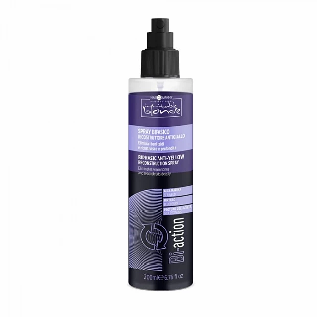 Dvofazni ANTI-YELLOW Sprej za neutralisanje žutih tonova i obnavljanje kose 200 ml 8052469774031 | Hair Company | KOZMO Dvofazni ANTI-YELLOW Sprej za neutralisanje žutih tonova i obnavljanje kose 200 ml 8052469774031 | Hair Company | KOZMO