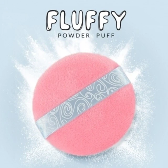 Okrugli jastučić za nanošenje pudera Fluffy 5907439135806 Lovely Kozmo 