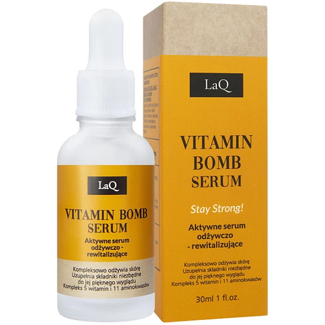No5 Vitamin bomb - Aktivni kremasti serum za lice za revitalizaciju kože i delovanjem protiv bora 30ml| LaQ | KOZMO LaQ No5 Vitamin bomb - Aktivni kremasti serum za lice za revitalizaciju kože i delovanjem protiv bora 30ml | KOZMO