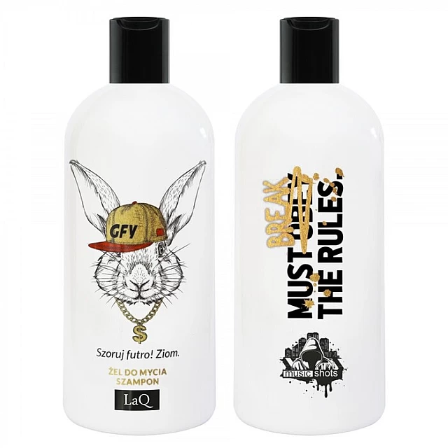 Šampon i gel za tuširanje sa mirisom sandalovine i bergamota 2u1 - Rabbit 300ml | LaQ | KOZMO Šampon i gel za tuširanje sa mirisom sandalovine i bergamota 2u1 - Rabbit 300ml | LaQ | KOZMO