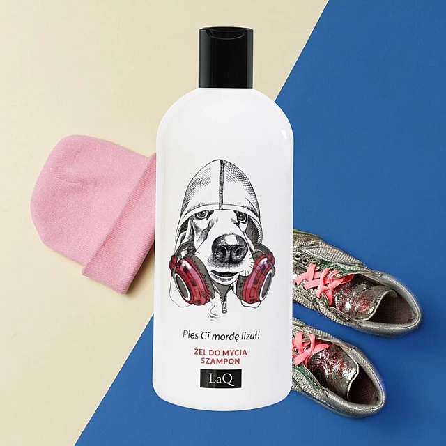 Šampon i gel za tuširanje sa mirisom bagramota i mandarina 2u1 - Dog 300ml | LaQ | KOZMO Šampon i gel za tuširanje sa mirisom bagramota i mandarina 2u1 - Dog 300ml | LaQ | KOZMO