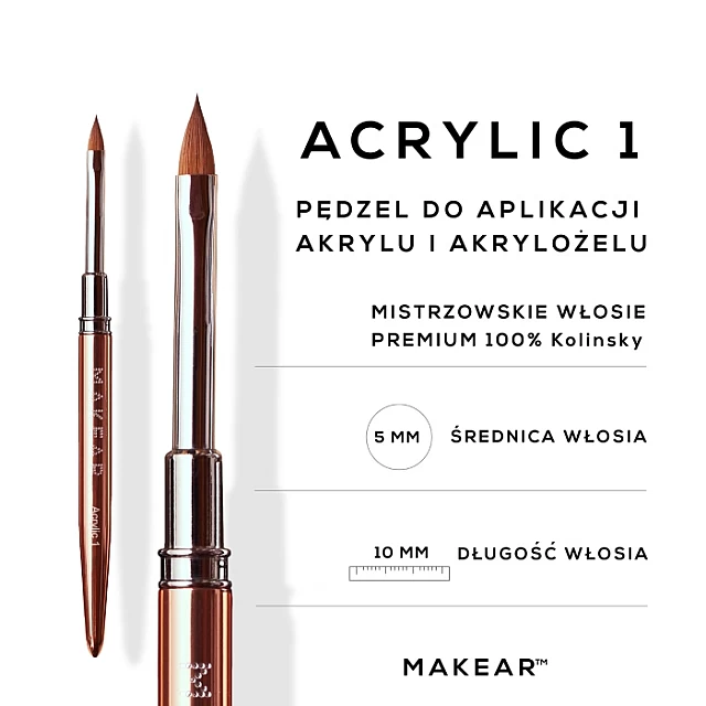 Akrilna Četkica Za Nokte Brush Acrylic 1| MAKEAR | Kozmo Akrilna Četkica Za Nokte Brush Acrylic 1| MAKEAR | Kozmo