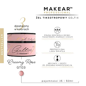 Gel za nokte Geltix GT03 - Creamy Rose 50ml 