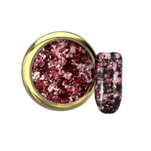 NAIL ART ALUFLAKES-ROSE FEVER ukrasne ljubičaste aluminijumske pahuljice