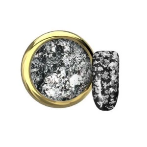 NAIL ART ALUFLAKES-SILVER FEVER ukrasne ljubičaste aluminijumske pahuljice
