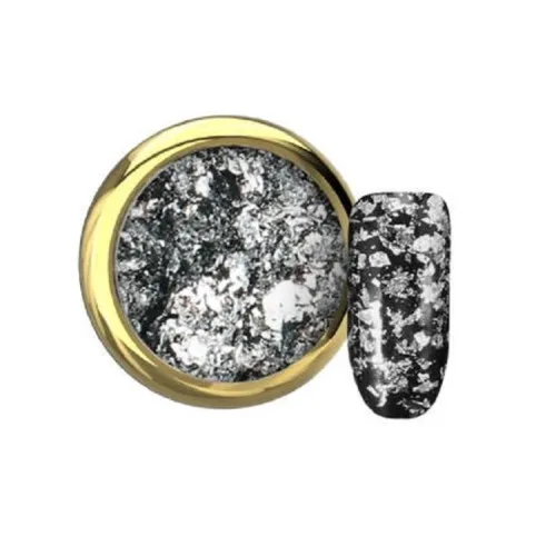 NAIL ART ALUFLAKES-SILVER FEVER ukrasne ljubičaste aluminijumske pahuljice