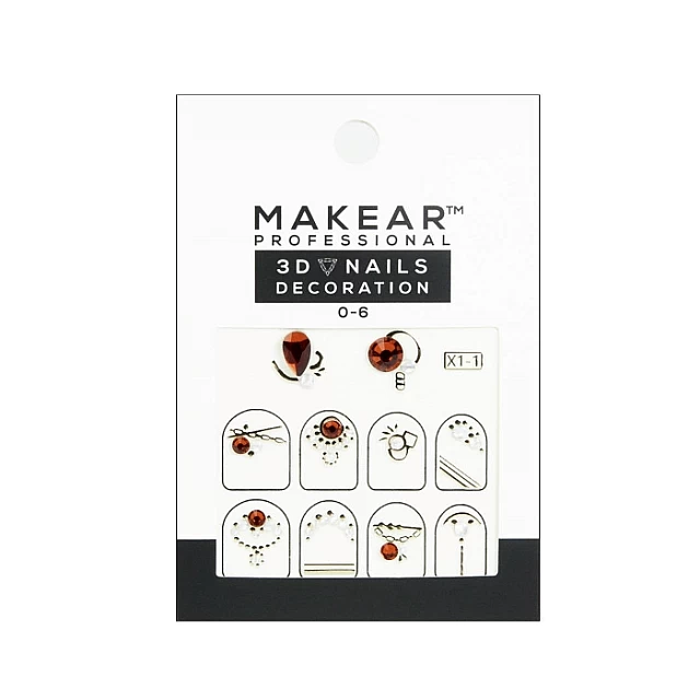 NAIL ART 06 Dekorativne nalepnice za nokte sa cirkonima |MAKEAR COSMETICS| Kozmo NAIL ART 06 Dekorativne nalepnice za nokte sa cirkonima |MAKEAR COSMETICS| Kozmo