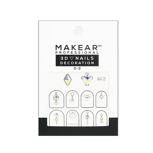 NAIL ART 09 Dekorativne nalepnice za nokte sa cirkonima |MAKEAR COSMETICS| Kozmo NAIL ART 09 Dekorativne nalepnice za nokte sa cirkonima |MAKEAR COSMETICS| Kozmo