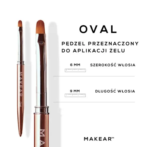 Ovalna četkica za nokte