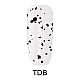 TOPY TOP DOTS BLACK (no wipe) završni sloj sa komadićima crne folije za nokte 8ml |MAKEAR COSMETICS| Kozmo