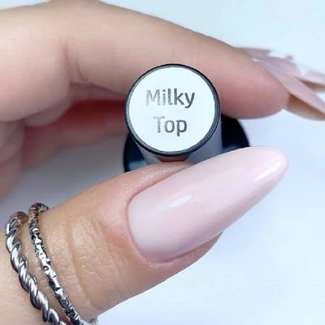 TOPY TOP MILKY (no wipe) završni sloj za nokte u mlečnoj boji 8ml |MAKEAR COSMETICS| Kozmo