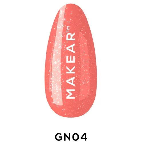 NEON SHINE Trajni gel lak za nokte UV/LED GN04 Neon Glitter 