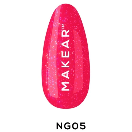 NEON SHINE Trajni gel lak za nokte UV/LED GN05 Neon Glitter 