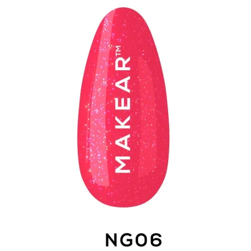 NEON SHINE Trajni gel lak za nokte UV/LED GN06 Neon Glitter 