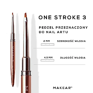 Četkica za završne elemente za nokte Brush One Stroke 3