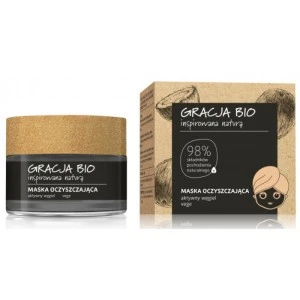 Maska na bazi aktivnog uglja za detoksikaciju kože lica GRACJA Vegan 50ml