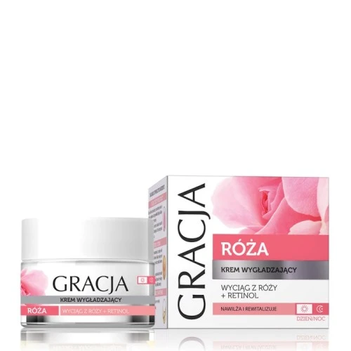 Dnevna i noćna krema za zatezanje kože lica sa ekstraktom ruže za sve tipove  kože 50ml GRACJA 