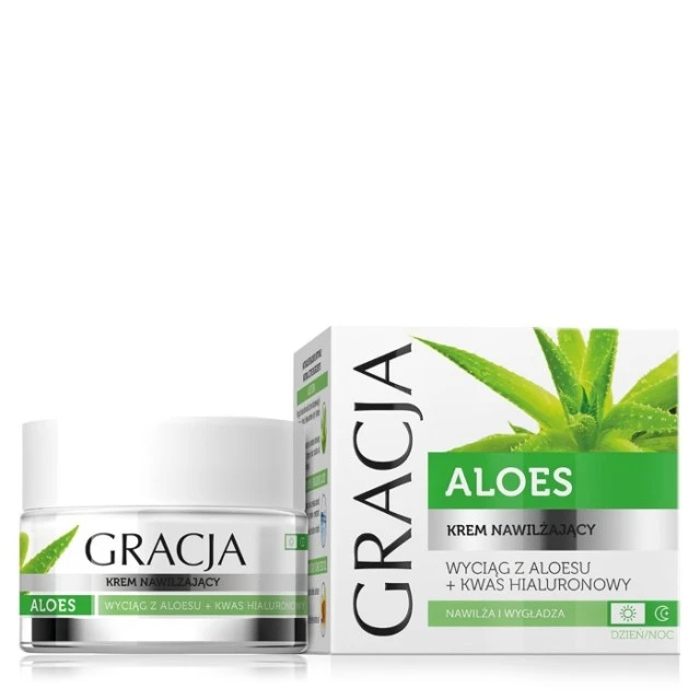 Hidratantna krema na bazi lista ekstrakta aloje vere za sve tipove kože 50 ml | GRACJA | MIRACULUM | Kozmo