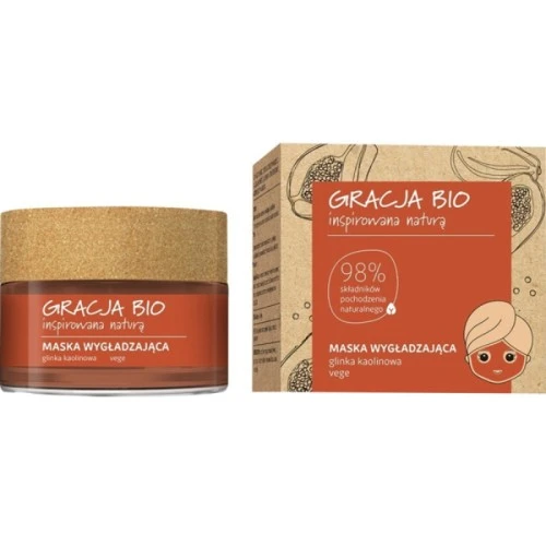 Maska na bazi gline za zatezanje i blistavost kože lica GRACJA BIO Vegan 50ml