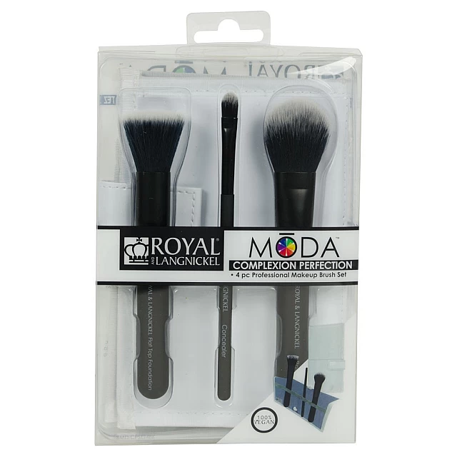 Set četkica za šminkanje savršen ten - crni | MODA | Kozmo Set četkica za šminkanje savršen ten - crni | MODA | Kozmo