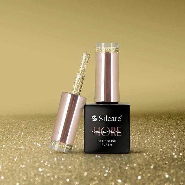 ManiMore Gel Polish FLASH LIGHT GOLD Trajni gel lak za nokte UV/LED - 5902560555943| SILCARE | KOZMO ManiMore Gel Polish FLASH LIGHT GOLD Trajni gel lak za nokte UV/LED - 5902560555943| SILCARE | KOZMO