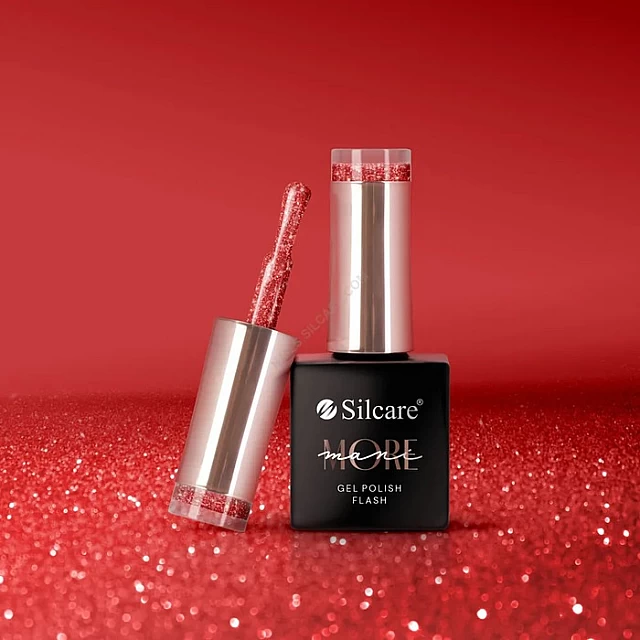 ManiMore Gel Polish FLASH RED Trajni gel lak za nokte UV/LED - 5902560555929| SILCARE | KOZMO